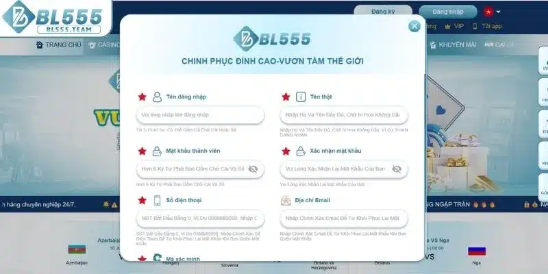 Các bước truy cập BL55 nhanh chóng