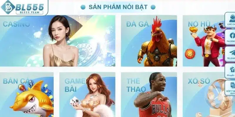 Giới thiệu các sảnh cược BL555