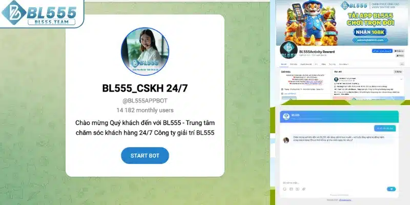 Những phương thức liên hệ với BL555